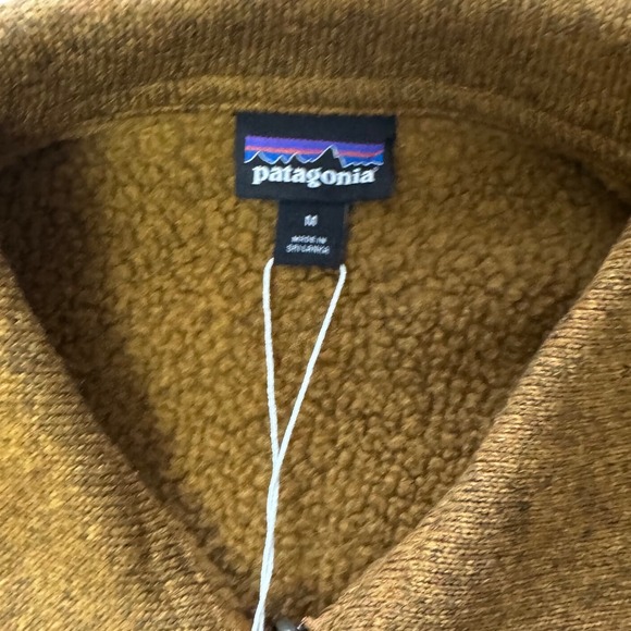 Patagonia Better Sweater Fleece Lined Jacket Yellow Size M Cabin Core Outdoor - Picture 3 of 4